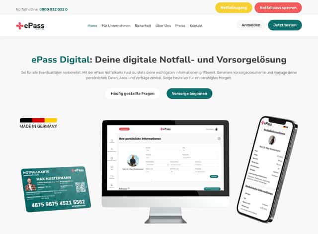 ePass Digital Dashboard