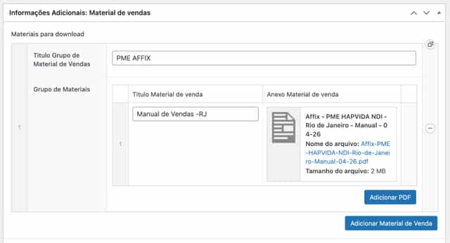 ACF — Custom fields